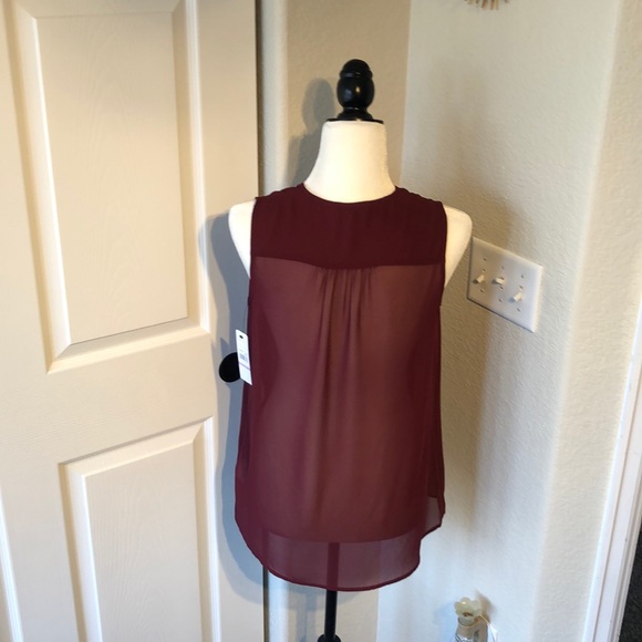 NWT Laundry by Shelli Segal Sheer Tank/Blouse - Picture 2 of 8